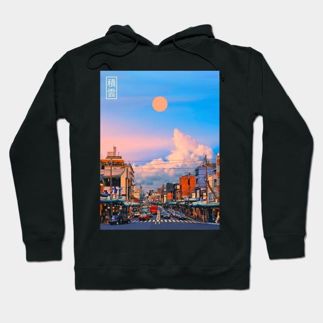 Cumulus in Japan IV Hoodie by Yagedan